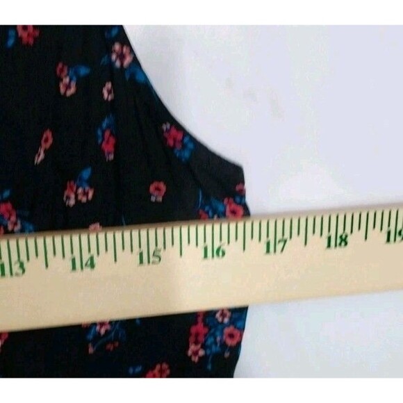 Van's Dress L Floral Side Zip Adjustable Strap Beach Boho Whimsigoth Romantic - Picture 3 of 8